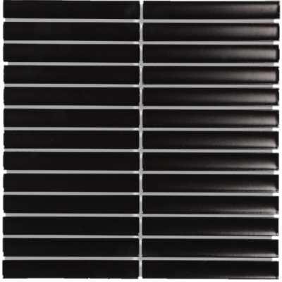 Concave Black Matt Stack Chip Size 20x145x8mm Sheet Size 299x296mm