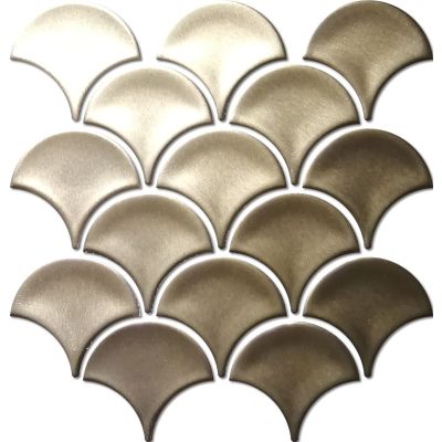 Fishscale Bronze Metallic Chip Size 95x86 Sheet Size 259x273mm