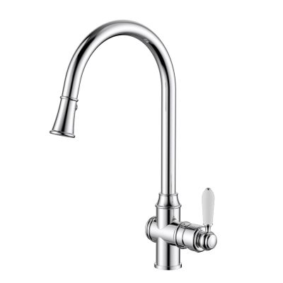 Bordeaux Pull-Out Kitchen Mixer Chrome