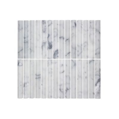 Stone Sticks Cararra Honed Mosaics