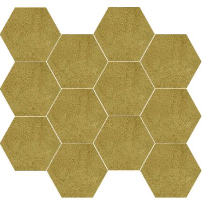 Bloom Khaki Hexagon Mosaic Matt