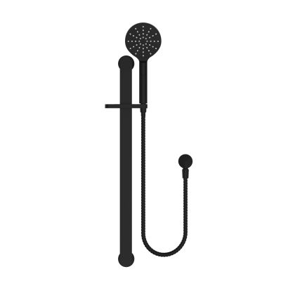 Nova Shower On Rail Electroplated
Matt Black