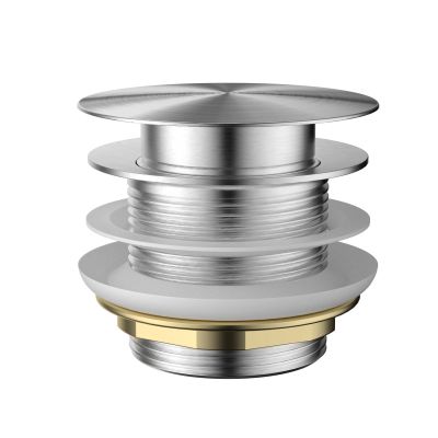 40Mm Pop-Up Waste For Baths
With Pull Out Centre Electroplated
Brushed Chrome