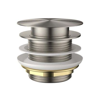 40Mm Pop-Up Waste For Baths
With Pull Out Centre PVDBrushed Nickel