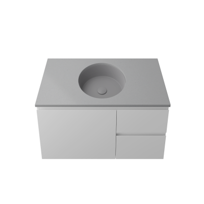 Allure Undermount Basin Light Grey Matt