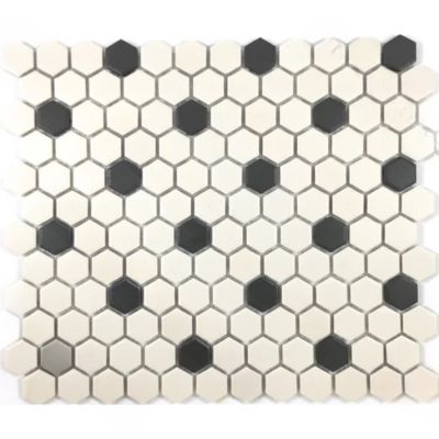 Custom-Made Pattern Unglazed Hexagons Annadale Chip Size 23x26x4mm Sheet Size 260x300mm
