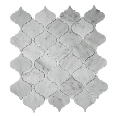 Arabesque Carrara Honed Sheet Size 305x327x7mm
