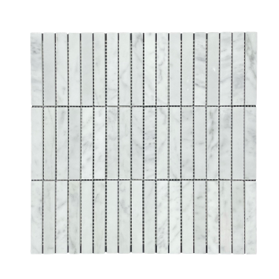 Stack Carrara Honed Chip Size 15x98x7mm  Sheet Size 298x304x7mm