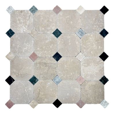 Botticino Octagon 150 Tumbled