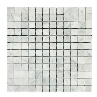 Carrara Square 23 Honed Chip Size 23x23mm Sheet Size 300x300x7mm
