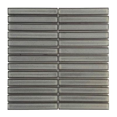Concave Grey Stack Gloss Chip Size 20x145x8mm Sheet Size 299x296mm