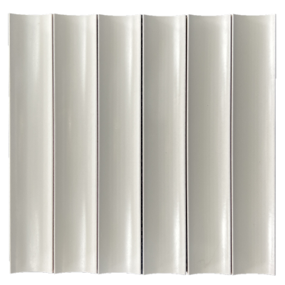 Concave White Satin Chip Size 50x300mm Sheet Size 315x300mm