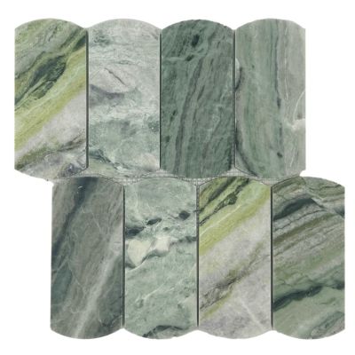 Arch Amazonica Honed Chip Size 68x148x10mm Sheet Size 297x272mm