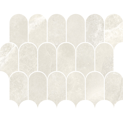 Kaolin Crema Perla Mosaic-Roman Arches SilkTec
