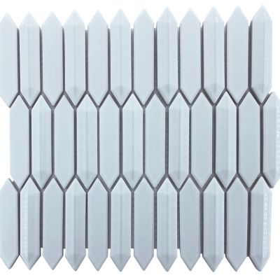 Long Hex White Gloss Chip Size 50x150  Sheet Size 312x285mm