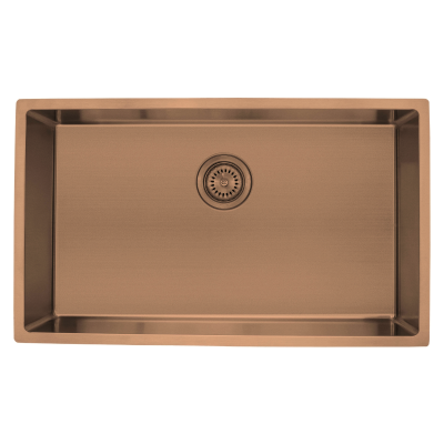 Coloured Single Bowl Sink 66L Copper