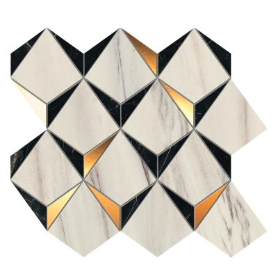 Marvel Dream Bianco-Black Diamond Mosaic
