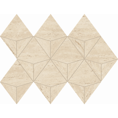 Marvel Travertine Sand Mosaico Origami