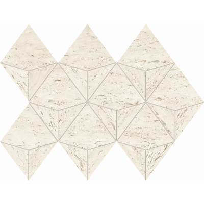 Marvel Travertine White Mosaico Origami