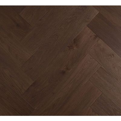 De Marque Oak Parquetry T&G Herringbone Dark Brown