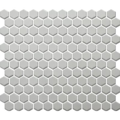 Custom-Made Plain Colours Glazed Hexagons PGHS-01057 Chip Size 23x26x4mm Sheet Size 260x300mm