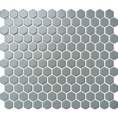 Custom-Made Plain Colours Glazed Hexagons PGHS-02151 Chip Size 23x26x4mm Sheet Size 260x300mm