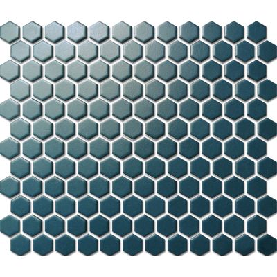 Custom-Made Plain Colours Glazed Hexagons PGHS-08049 Chip Size 23x26x4mm Sheet Size 260x300mm