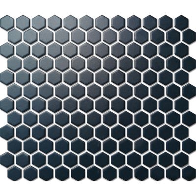 Custom-Made Plain Colours Glazed Hexagons PGHS-08057 Chip Size 23x26x4mm Sheet Size 260x300mm