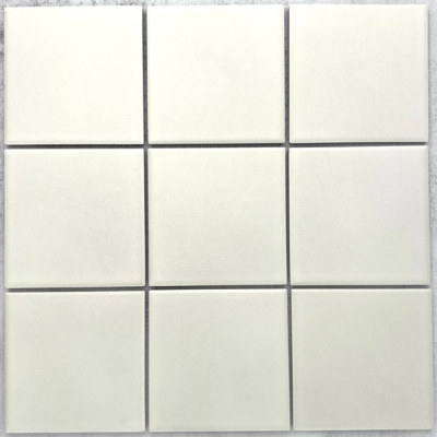 Unglazed Series Off White Square Chip Size 48x48x5mm Sheet Size 306x606mm