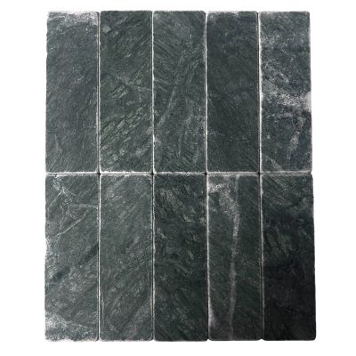 Verde Subway Tumbled 200x65x10mm