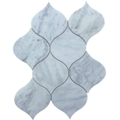 New Lantern Carrara Honed Chip Size 119x145x10mm Sheet Size 240x320mm