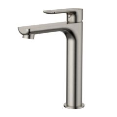 Nova Mid Rise Basin Mixer Brushed Nickel