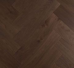 De Marque Oak Parquetry T&G Herringbone Dark Brown